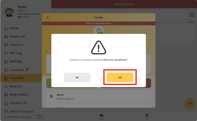 restore guests